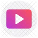 Redes Sociales Youtube Reproduccion Multimedia Icon