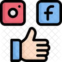 Redes Sociales Me Gusta Favorito Icono