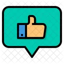 Redes Sociales Como Pulgar Hacia Arriba Calificacion Icono