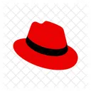 Chapeu Vermelho Marca Logotipo Ícone