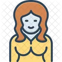 Redhead Beauty Face Icon