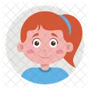 Redhead Kid Child Icon