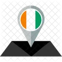 Costa Divoire Bandera Icono