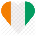 Costa Divoire Bandera Icono