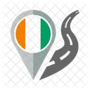 Costa Divoire Bandera Icono