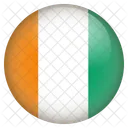 Costa Divoire Bandera Icono
