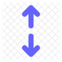 Redimensionamento Vertical Redimensionamento Seta Ícone