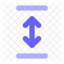 Redimensionnement Vertical Redimensionnement Fleches Icône