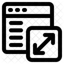 Redimensionner Dimensionner Agrandir Icône
