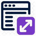 Redimensionner Dimensionner Agrandir Icône