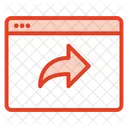 Redirigir a la página web  Icono