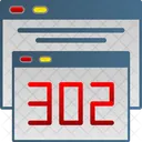 Redireccionamiento Navegador Error Icono
