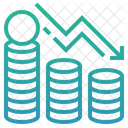 Reducao Perda De Negocios Diminuicao De Dinheiro Ícone