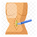 Abdominal Cirurgia Barriga Fina Ícone