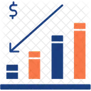 Queda Do Preco Do Petroleo Reducao Dos Precos Petroleo Negro Ícone