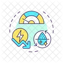 Reduce energy consumption  Icon