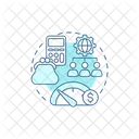 Reduce Outsourcing Operating Icon