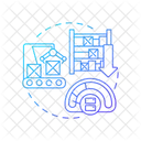 Reduced Inventory Supply Chain Management Manufacturing Execution Systems Icon