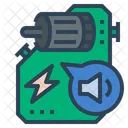 Reduced Noise Engine Sound Icon