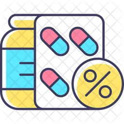 Reduced prescription cost  Icon
