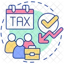 Reduced taxes  Icon