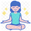 Reducir El Estres Yoga Calma Icono