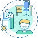 Discomfort Reduce Workplace Icon