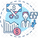 Reducing employee pay  Icon