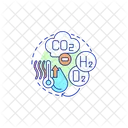 Hydrogen Reduce Electrolysis Icon