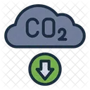 Reduction Du CO Emissions De Carbone Meteo Icône