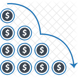 Réduction des coûts  Icône