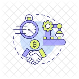 Réduction du temps de fabrication  Icône