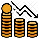 Reduction Business Loss Decrease Money Icon