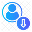 Reduction Decline Down Arrow Icon