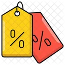 Reduction Rebate Markdown Icon