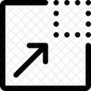 Reduzieren Schrumpfen Skalieren Symbol