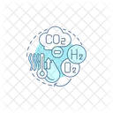 Hidrogenio Reduzir Energia Ícone