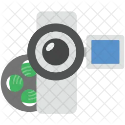 Reel with Camcorder  Icon