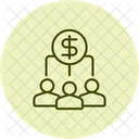 Referrals Dollar Money Icon