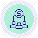 Referrals Dollar Color Circle Icon Icon