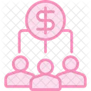 Referrals Dollar Duotone Line Icon Icon