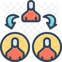 Refers Referral Teamwork Icon