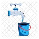 Tap Bucket Refill Bucket Water Tap Icon