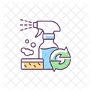 Refillable Cleaning Bottle  Icon