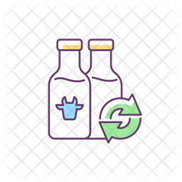 Refillable Milk Bottles Icon