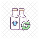 Refillable Milk Bottles  Icon