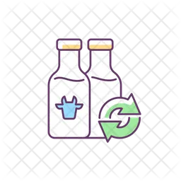 Refillable Milk Bottles Icon