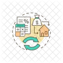 Gestion De Deuda Refinanciacion De Deuda Prestamo Sobre El Valor Liquido De La Vivienda Icon