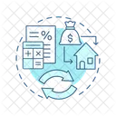 Gestion De Deuda Refinanciacion De Deuda Prestamo Sobre El Valor Liquido De La Vivienda Icon