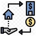 Refinancing Exchange Mortgage Icon